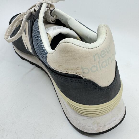 NEW BALANCE Men's 574 SYO Sea Salt Outer Space Nubuck - Picture 13 of 13